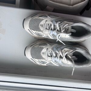 Axel Arigato White and Gray Sneakers